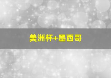 美洲杯 墨西哥